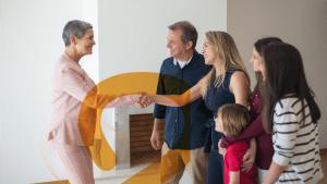 Buyers Agent Congratulating Family on New Home